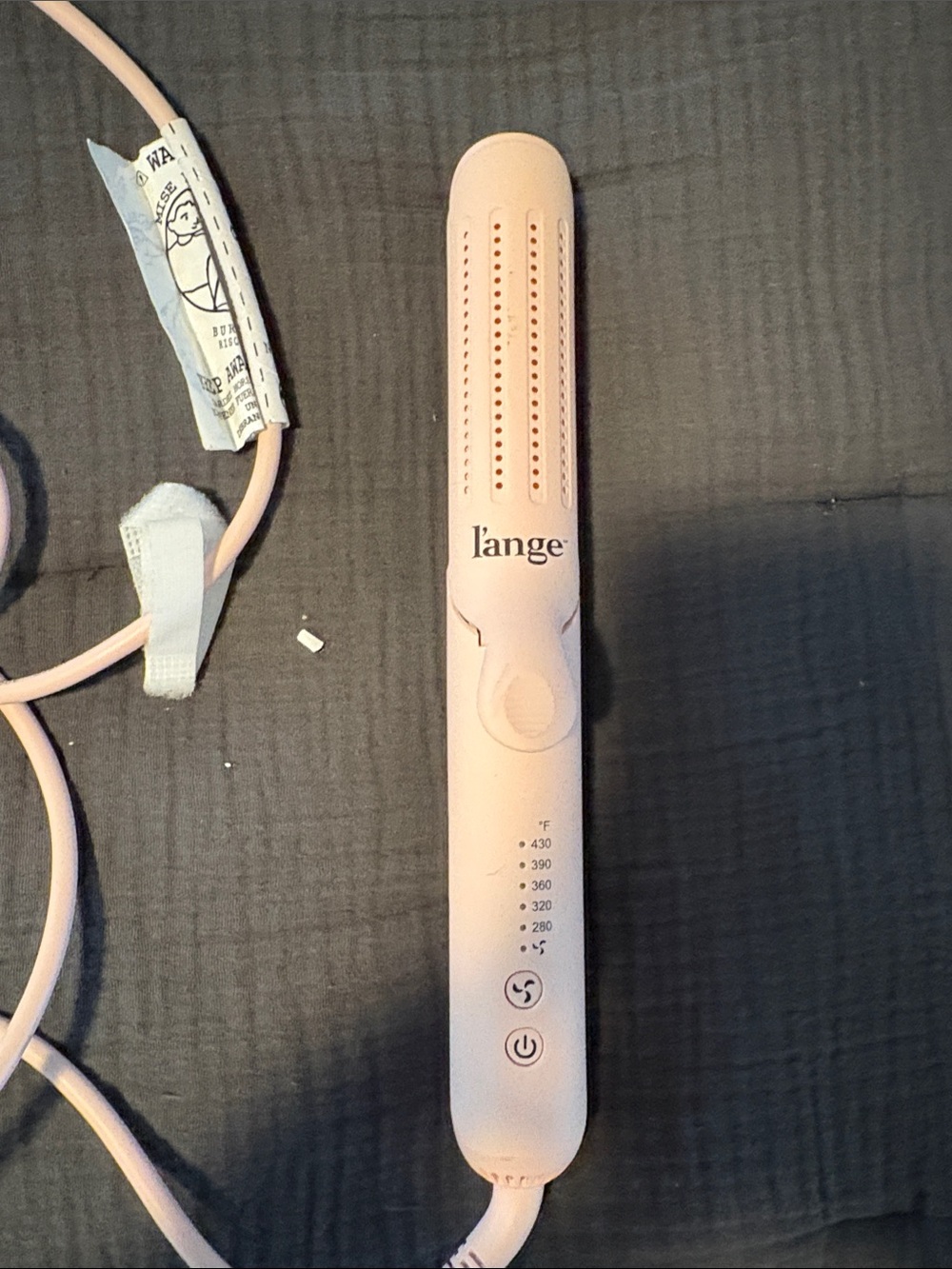 L'ange Pale Pink Travel Hair Straightener Le Duo